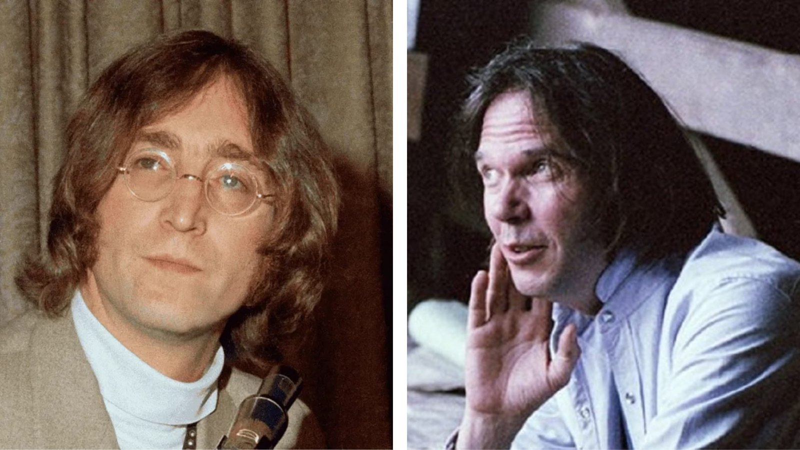 John Lennon y Neil Young John Lennon y Neil Young